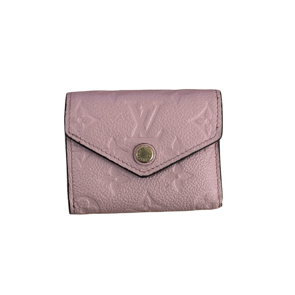 Louis Vuitton Portefeuille Zoe Monogram Empreinte Trifold Pink Wallet